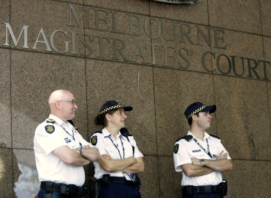 File photo of Melbourne Magistrates Court, where Luke James Wentholt appeared by videolink to be charged with the murder of Dublin man David Greene.