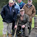 Patrons watch the action during the National Ploughing Championships at New Ross, Co Wexford. (Niall Carson/PA Wire)