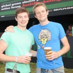 Fans Ronan and Barry Flynn relax and soak up the rays Photo: Laura Hutton/Photocall Ireland