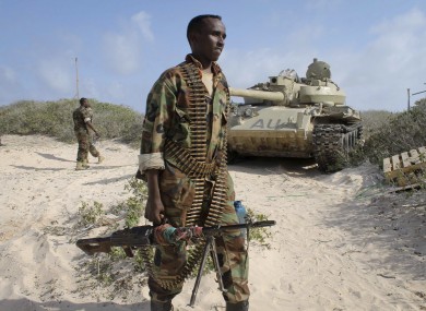 A Somali government soldier.