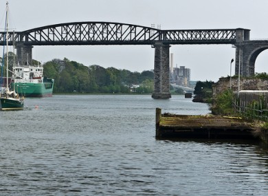 The River Boyne near the viaduct, Drogheda, Co Louth