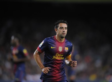 Xavi in action last time out.