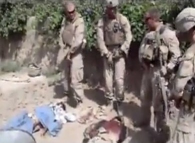 A still from the video
