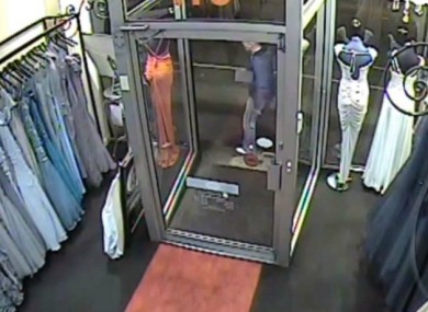 A still from the CCTV footage