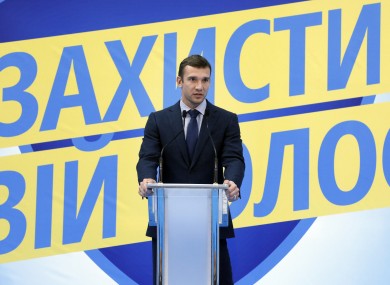 Andriy Shevchenko: will he score in the polls this weekend?
