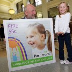 Pictured at the launch is Hannah Mahony from Swords with Fergus Finlay (Barnardos Chief Executive) ©Patrick Bolger 2012