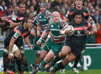 The beautiful game: Censuc Johnston breaks past Dan Cole.