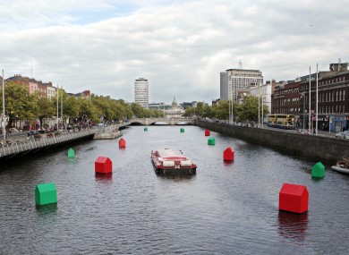 Fergal McCarthy's installation to mark Ireland's property crash at the Absolut Dublin Fringe Festival in September 2010 - just weeks before Ireland entered its EU-IMF bailout.