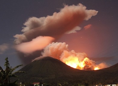 Mount Lokon erupted in July of last year, causing the evacuation of thousands of residents.