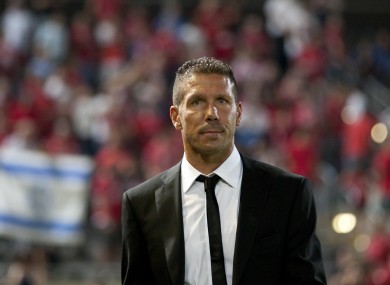 Diego Simeone has led Atletico to joint-top of La Liga.