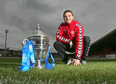 Deery with the Ford FAI Cup.