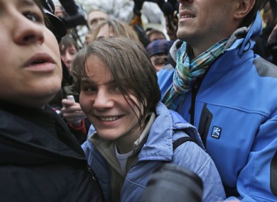Freed feminist punk group Pussy Riot member Yekaterina Samutsevich