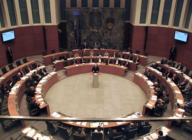 File photo of the Slovenian parliament.