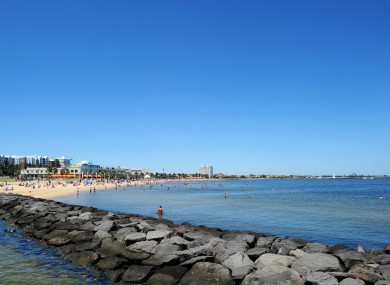 General view of Brighton Beach, Melbourne, Australia.