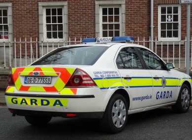 Garda patrol car.