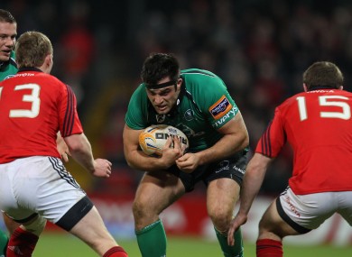 Ronan Loughney in action against Munster.