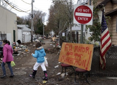 A sign in Staten Island sums up the ill will towards the annual race.