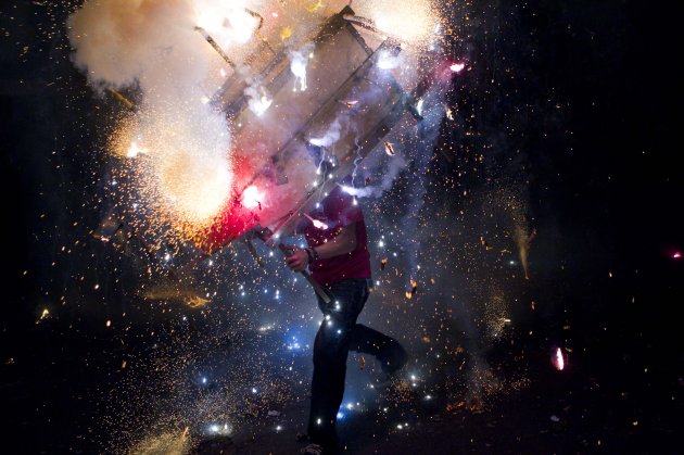 crazy firecracker man