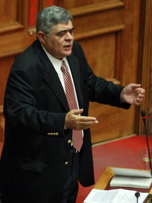Leader of the extreme right-wing Golden Dawn party Nikolaos Michaloliakos