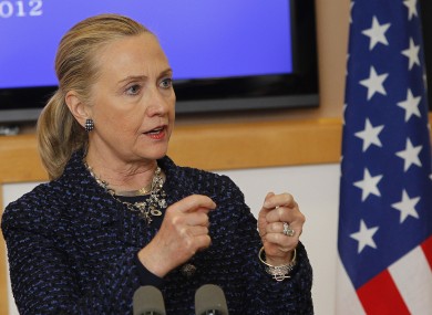 Hillary Clinton in Dublin earlier this month