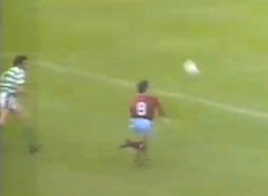 Keane during the 1991 FAI Cup final.