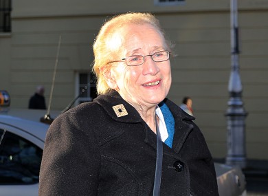 Pictured leaving Leinster House today Hon. Judge Catherine McGuinness