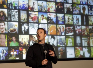 Facebook CEO Mark Zuckerberg speaks to employees about the 'Graph Search' earlier this month.