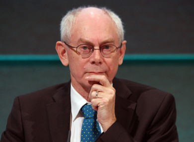 Herman van Rompuy: Thinking it over.