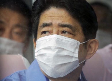 Japan's new Prime Minister Shinzo Abe visits one of the TEPCO facilities at the crippled Fukushima Dai-ichi nuclear power plant