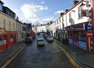 John Street in Omagh where the initial assault on Jason McGovern took place (File photo)