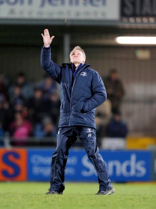 Wave goodbye: Leinster's head coach Joe Schmidt.