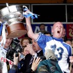 Mullane celebrates as Waterford end their 44-year wait for a National League trophy.