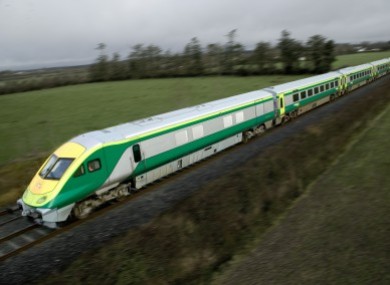 File photo of an Irish Rail train