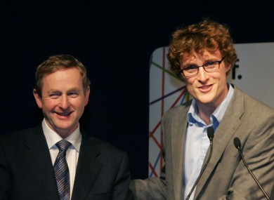Paddy Cosgrave, founder of the Dublin Web Summit - seen here with Enda Kenny in 2011 - will be attending the EU Affairs committee later today.