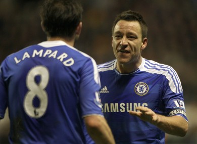 Terry (right) and Lampard.