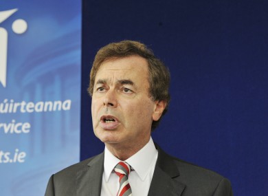 Minister for Justice, Equality and Defence Alan Shatter (file photo)