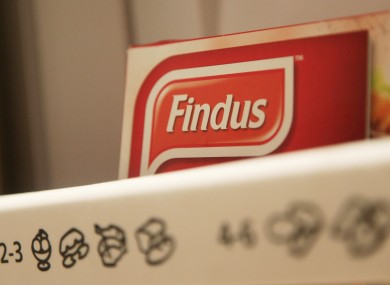 Findus food in a freezer