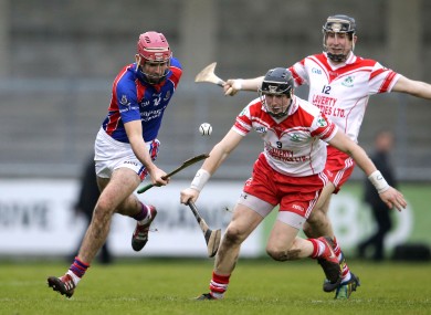 St Thomas James Regan and Tony McCloskey of Loughgiel Shamrocks.