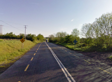 The R446 outside Thomastown in Co Kilkenny, where the accident occurred in 2007.