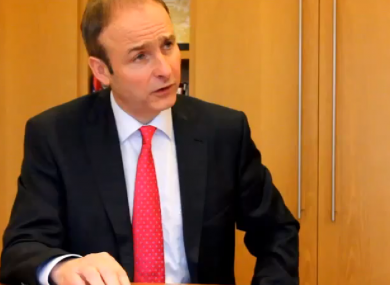 Micheál Martin speaking to TheJournal.ie this week