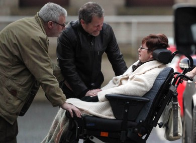 Marie Fleming leaves the High Court in January after losing her case
