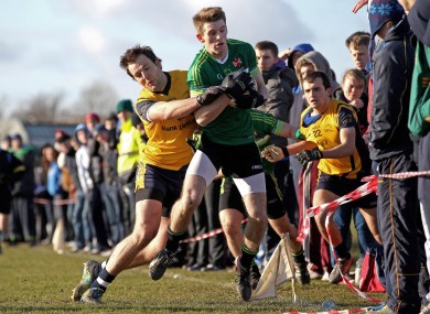 DCU's Michael Murphy and Peter Quinn of QUB.
