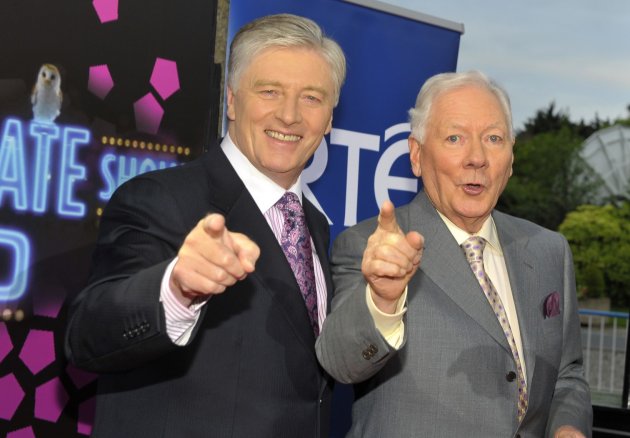 Pat Kenny, Gay Byrne and Ryan Tubridy arriving on