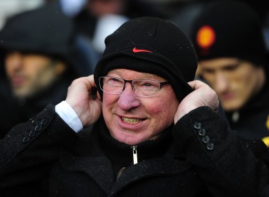 Manchester United's manager Alex Ferguson.