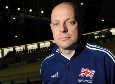 British Cycling's performance manager Dave Brailsford.
