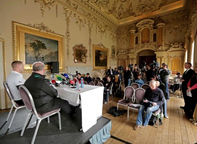Ireland head coach Declan Kidney and captain Jamie Heaslip.