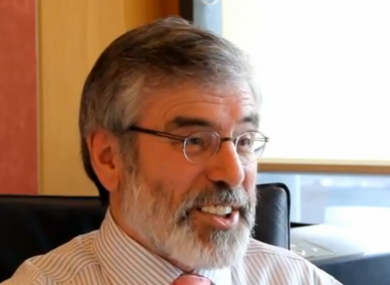Gerry Adams speaking to TheJournal.ie this week