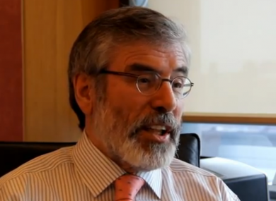 Gerry Adams speaking to TheJournal.ie