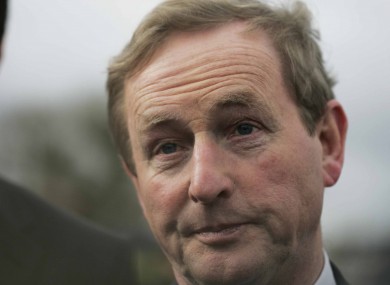 Taoiseach and Fine Gael leader Enda Kenny pictured yesterday in Kildare