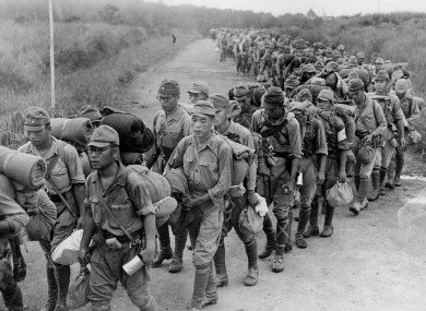 Japanese soldiers, 1945.